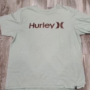 Hurley Men's Light Green T-Shirt